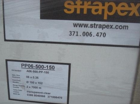 Strapex PP strap for automatic strapping machines - Упаковочное оборудование: фото 2 Strapex PP strap for automatic strapping machines - Упаковочное оборудование: фото 2
