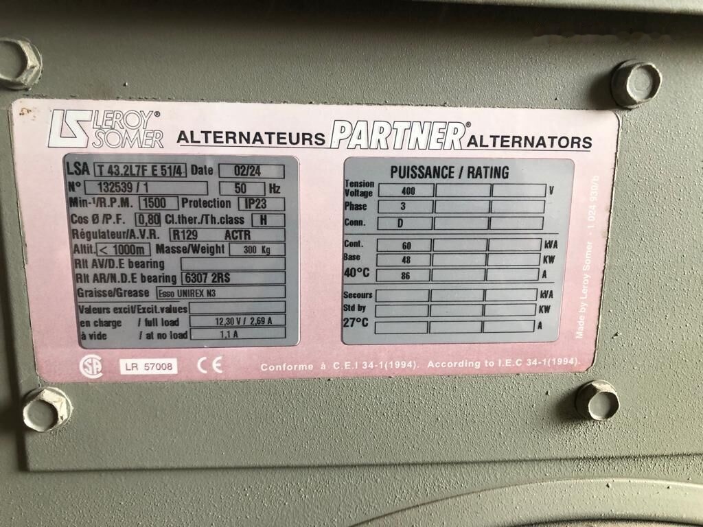 IVECO 60 kVa - Электрогенератор: фото 3 IVECO 60 kVa - Электрогенератор: фото 3