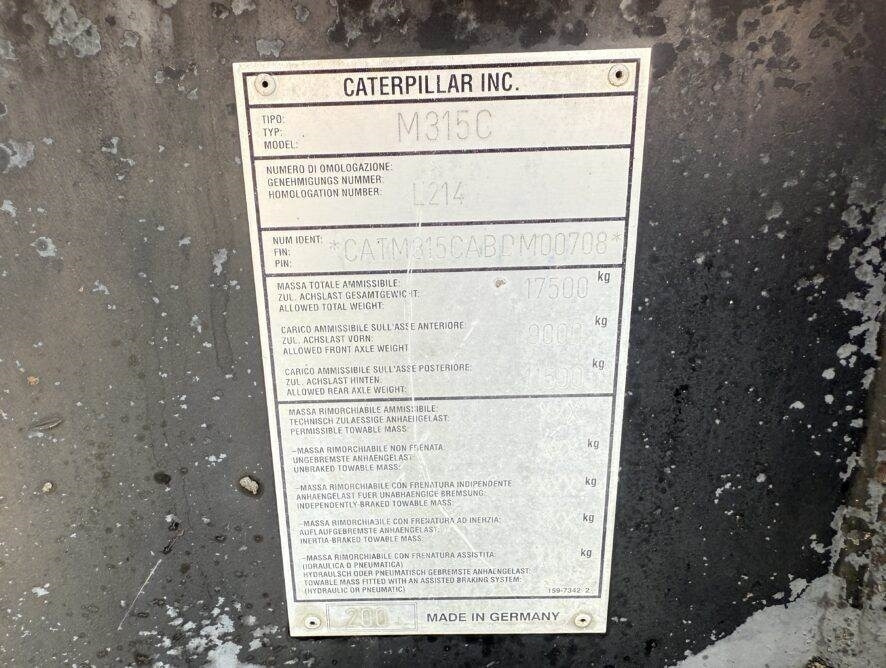 CAT M315C AC  лизинг CAT M315C AC: фото 8