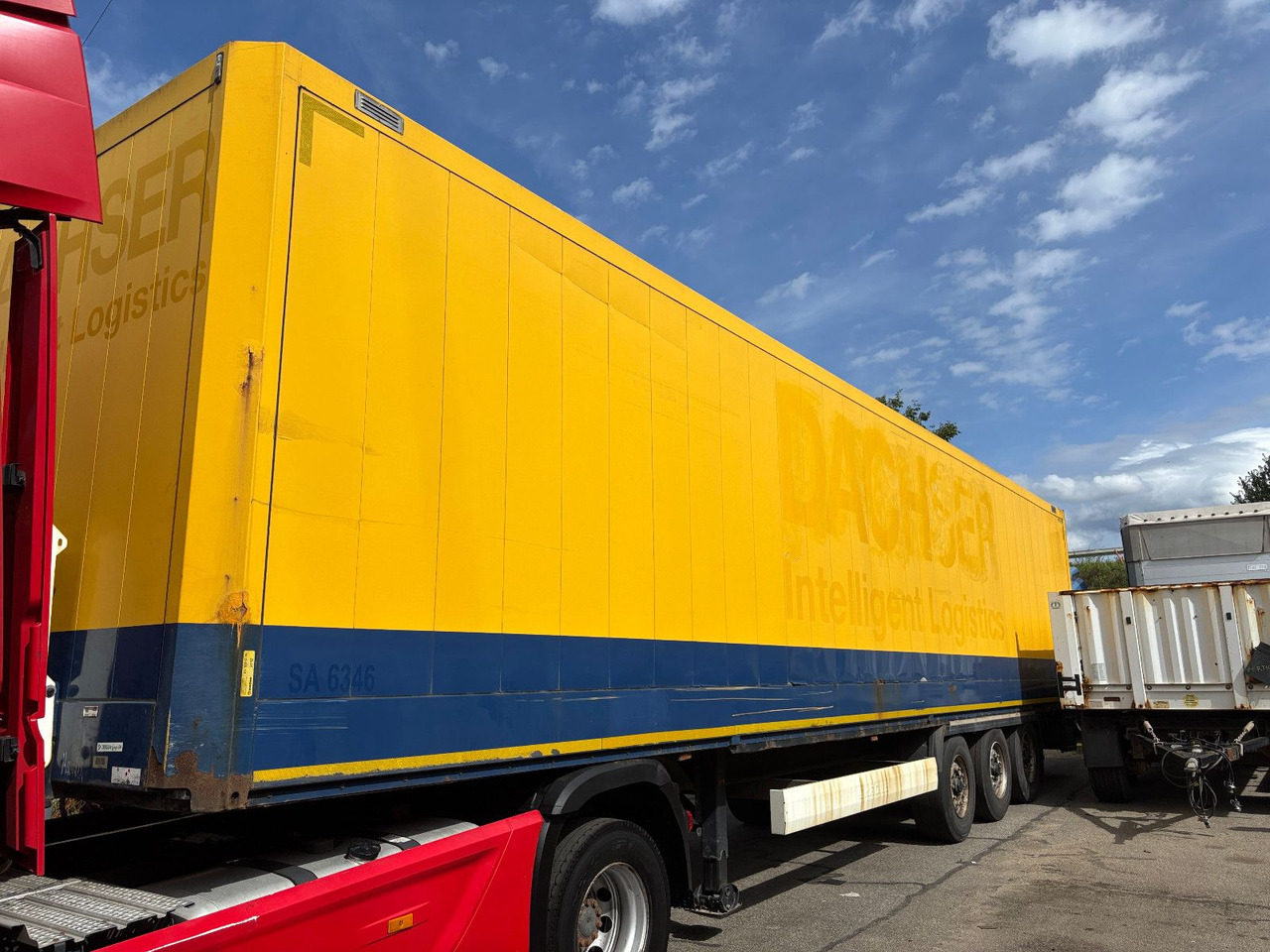 Krone SD Textilkoffer/Luft/Scheibe - Полуприцеп-фургон: фото 1 Krone SD Textilkoffer/Luft/Scheibe - Полуприцеп-фургон: фото 1