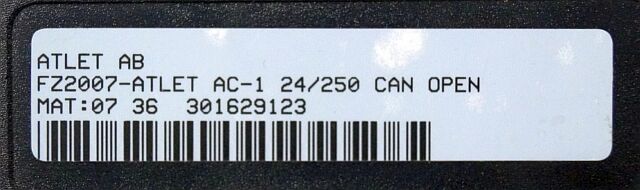 Atlet FZ2007 | Rijregeling Drive controller ZAPI AC1 FZ2007 24/250A can open sn. - Блок управления для Погрузочно-разгрузочной техники: фото 3 Atlet FZ2007 | Rijregeling Drive controller ZAPI AC1 FZ2007 24/250A can open sn. - Блок управления для Погрузочно-разгрузочной техники: фото 3