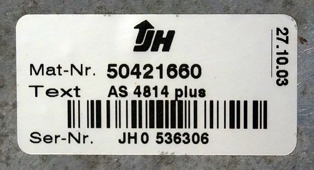 Jungheinrich 50421660 | Hef regeling Lifting controller AS4814 Plus sn. JH 0 536 - Блок управления для Погрузочно-разгрузочной техники: фото 2 Jungheinrich 50421660 | Hef regeling Lifting controller AS4814 Plus sn. JH 0 536 - Блок управления для Погрузочно-разгрузочной техники: фото 2