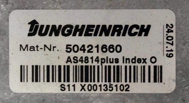 Jungheinrich 50421660 | rij regeling drive controller AS4814 Plus Index 0 504321 - Блок управления для Погрузочно-разгрузочной техники: фото 2 Jungheinrich 50421660 | rij regeling drive controller AS4814 Plus Index 0 504321 - Блок управления для Погрузочно-разгрузочной техники: фото 2