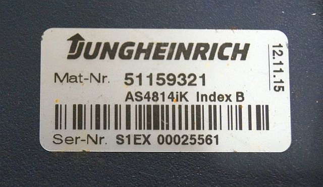 Jungheinrich 51159321 | Rij/hef regeling drive/lifting controller AS4814Ik Index - Блок управления для Погрузочно-разгрузочной техники: фото 1 Jungheinrich 51159321 | Rij/hef regeling drive/lifting controller AS4814Ik Index - Блок управления для Погрузочно-разгрузочной техники: фото 1