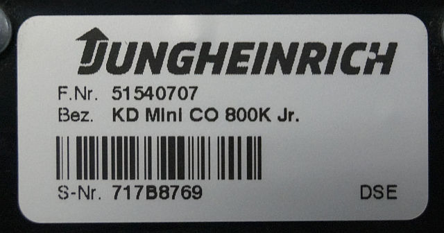 Jungheinrich 51540707 | Display KD mini Co 800K Jr. sn. 717B8769 - Приборная панель для Погрузочно-разгрузочной техники: фото 3 Jungheinrich 51540707 | Display KD mini Co 800K Jr. sn. 717B8769 - Приборная панель для Погрузочно-разгрузочной техники: фото 3