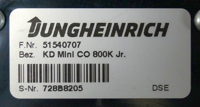 Jungheinrich 51540707 | Display KD mini Co 800K Jr. sn. 728B8205 - Приборная панель для Погрузочно-разгрузочной техники: фото 3 Jungheinrich 51540707 | Display KD mini Co 800K Jr. sn. 728B8205 - Приборная панель для Погрузочно-разгрузочной техники: фото 3