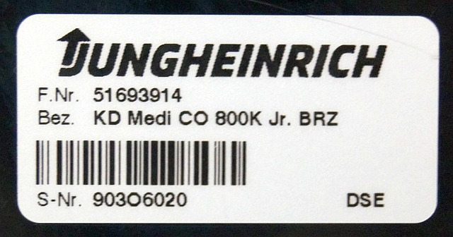 Jungheinrich 51693914 | Display KD MEDI CO 800K Jr BRZ sn. 903O6020 - Приборная панель для Погрузочно-разгрузочной техники: фото 3 Jungheinrich 51693914 | Display KD MEDI CO 800K Jr BRZ sn. 903O6020 - Приборная панель для Погрузочно-разгрузочной техники: фото 3