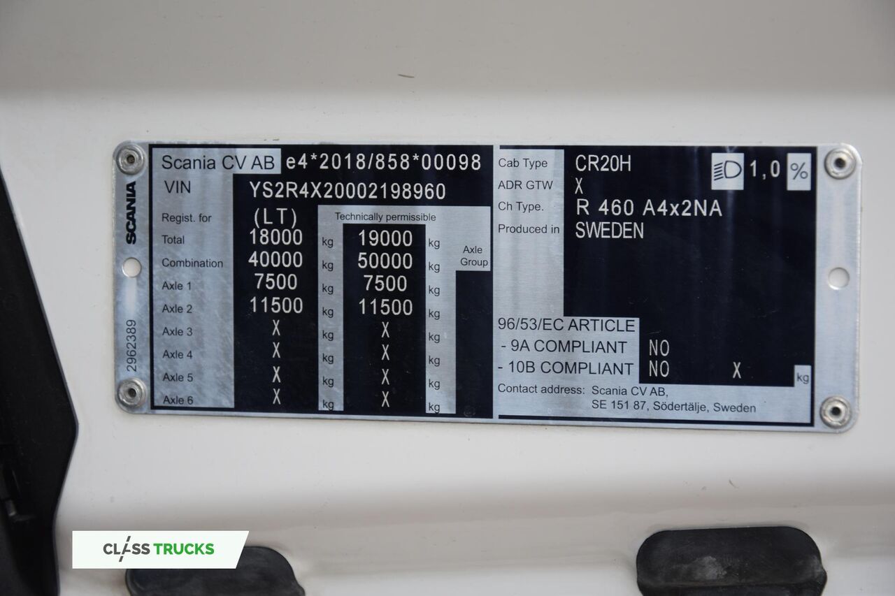 Тягач Scania R460 CR20H Adaptive Cruise Control ADAS Package: фото 17 Тягач Scania R460 CR20H Adaptive Cruise Control ADAS Package: фото 17
