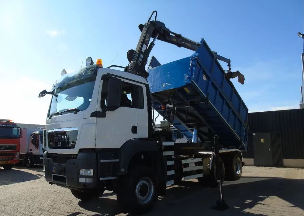 MAN TGS 26.400 6x6 – Wywrotka 3-stronna Meiller + Żuraw HIAB 166 E3 HIPRO – 429.222 km – Euro 4 - Самосвал, Автоманипулятор: фото 1 MAN TGS 26.400 6x6 – Wywrotka 3-stronna Meiller + Żuraw HIAB 166 E3 HIPRO – 429.222 km – Euro 4 - Самосвал, Автоманипулятор: фото 1
