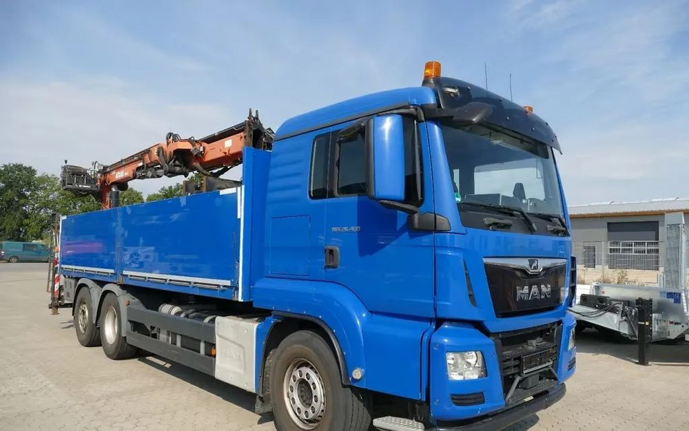 MAN TGS 26.460 – Platforma z żurawiem HDS tylnym do materiałów budowlanych / Retarder / 6x2 / Klima / Euro 6 - Автоманипулятор, Грузовик бортовой/ Платформа: фото 1 MAN TGS 26.460 – Platforma z żurawiem HDS tylnym do materiałów budowlanych / Retarder / 6x2 / Klima / Euro 6 - Автоманипулятор, Грузовик бортовой/ Платформа: фото 1