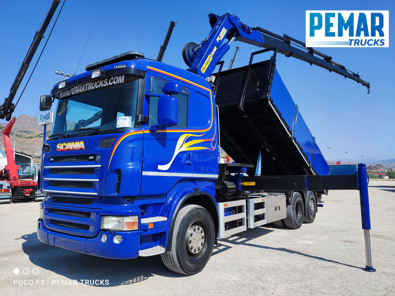 SCANIA R 420 6X2 GRUA PALFINGER PK 23002 BASCULANTE - Самосвал, Автоманипулятор: фото 1 SCANIA R 420 6X2 GRUA PALFINGER PK 23002 BASCULANTE - Самосвал, Автоманипулятор: фото 1