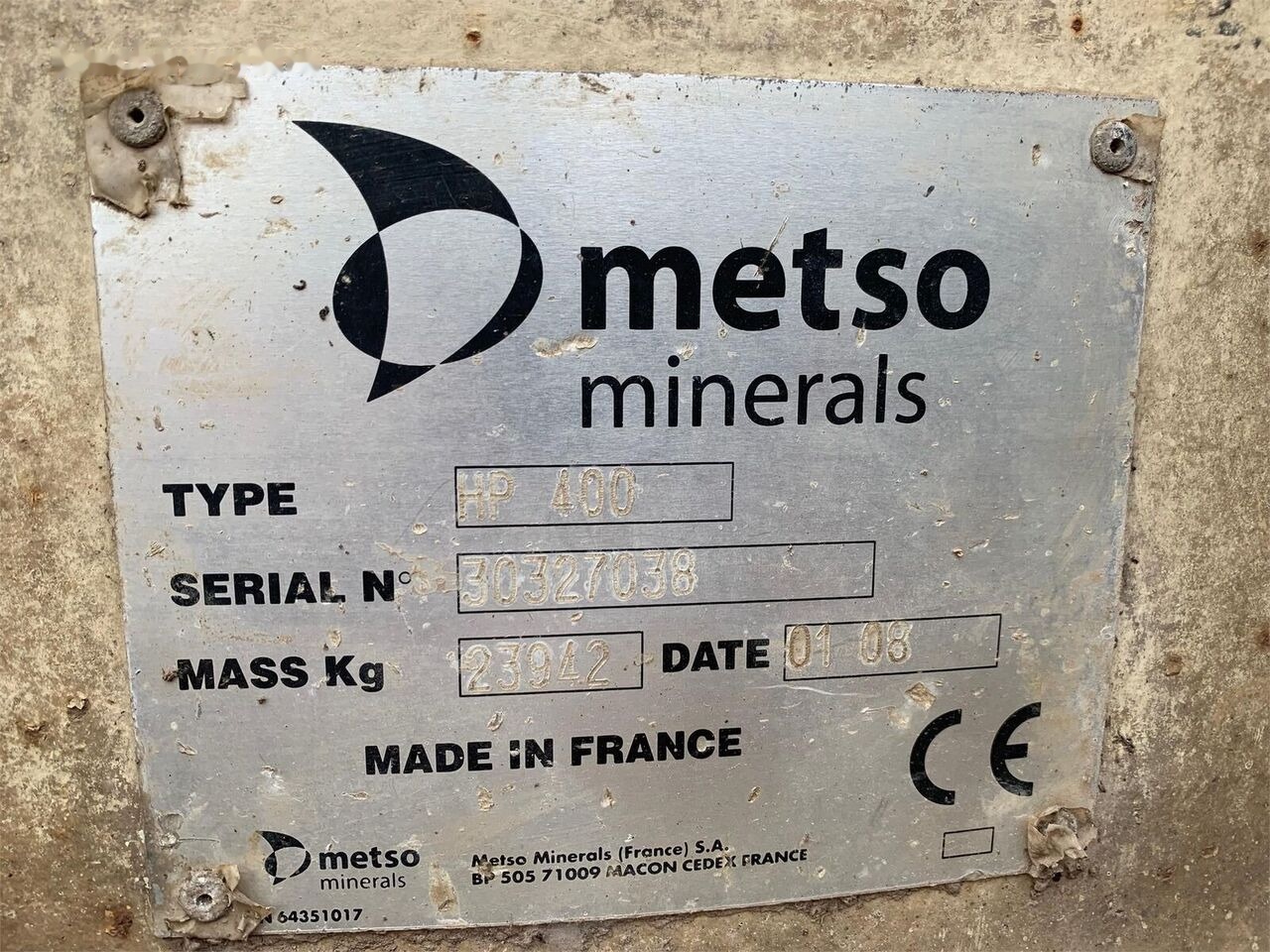 Metso HP400 Original Cone Crusher Used - Конусная дробилка: фото 2 Metso HP400 Original Cone Crusher Used - Конусная дробилка: фото 2