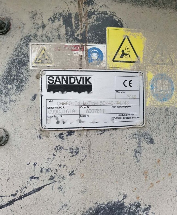 Sandvik CH660 Hydrocone - Конусная дробилка: фото 2 Sandvik CH660 Hydrocone - Конусная дробилка: фото 2