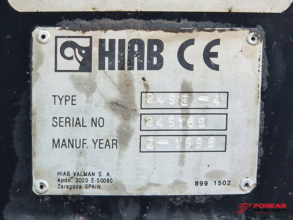 Кран-манипулятор HIAB 245 E-4 WITH RADIO CONTROL: фото 19 Кран-манипулятор HIAB 245 E-4 WITH RADIO CONTROL: фото 19