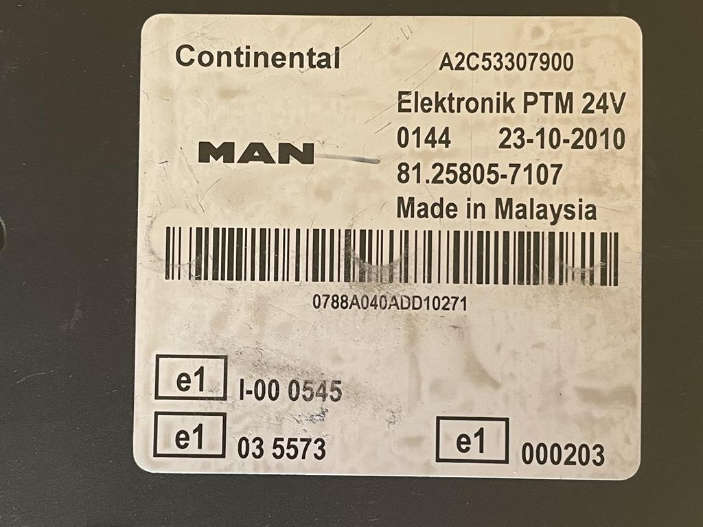 MAN PTM 81.25805-7107 - Блок управления для Грузовиков: фото 3 MAN PTM 81.25805-7107 - Блок управления для Грузовиков: фото 3