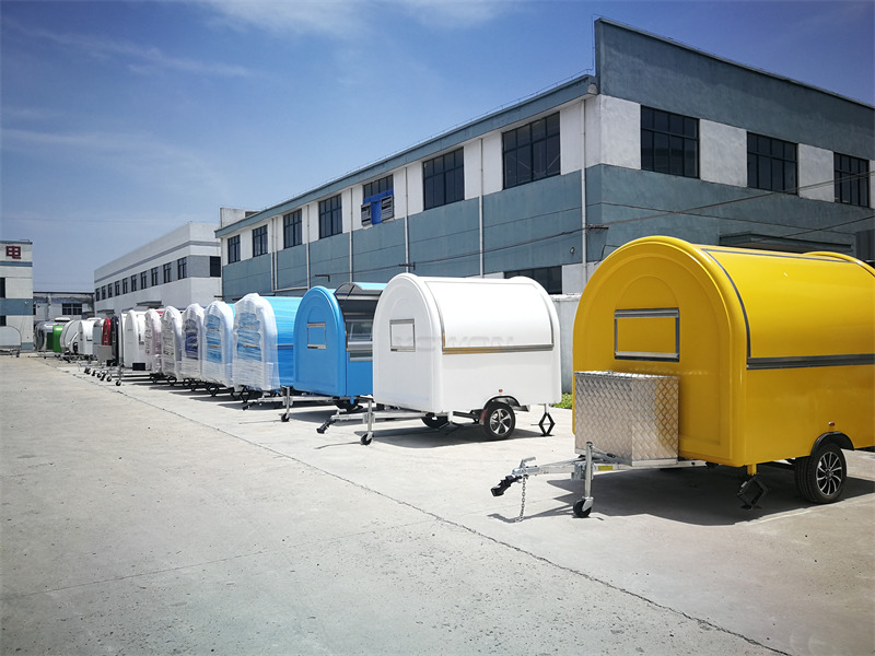 YOWON small fiberglass food vending trailer hot dog cart for Europe - Торговый прицеп: фото 3 YOWON small fiberglass food vending trailer hot dog cart for Europe - Торговый прицеп: фото 3