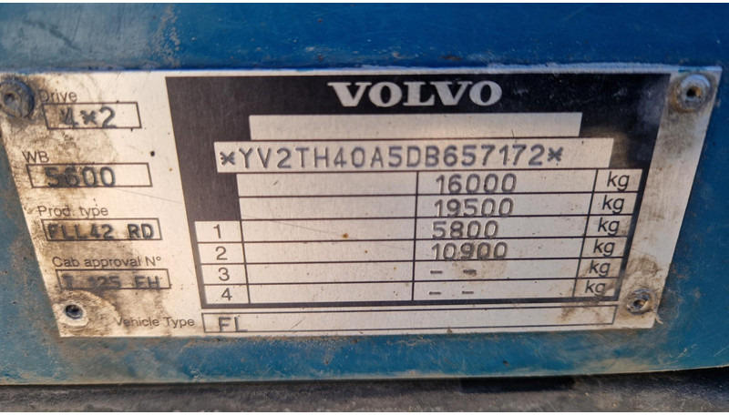 Грузовик с закрытым кузовом Volvo FL260 4X2: фото 13