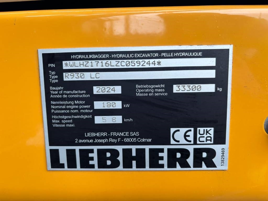 Гусеничный экскаватор Liebherr R 930 LC (New/Unused): фото 9
