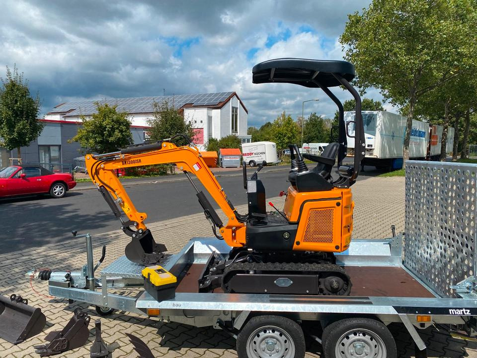 Minibagger BK1300JSR + Anhänger + Zubehör *INKL.19% MWST*BERGER KRAUS*KUBOTA*JOYSTICK*SCHENKWARM*SOFORT!* - Мини-экскаватор, Прицеп: фото 4 Minibagger BK1300JSR + Anhänger + Zubehör *INKL.19% MWST*BERGER KRAUS*KUBOTA*JOYSTICK*SCHENKWARM*SOFORT!* - Мини-экскаватор, Прицеп: фото 4