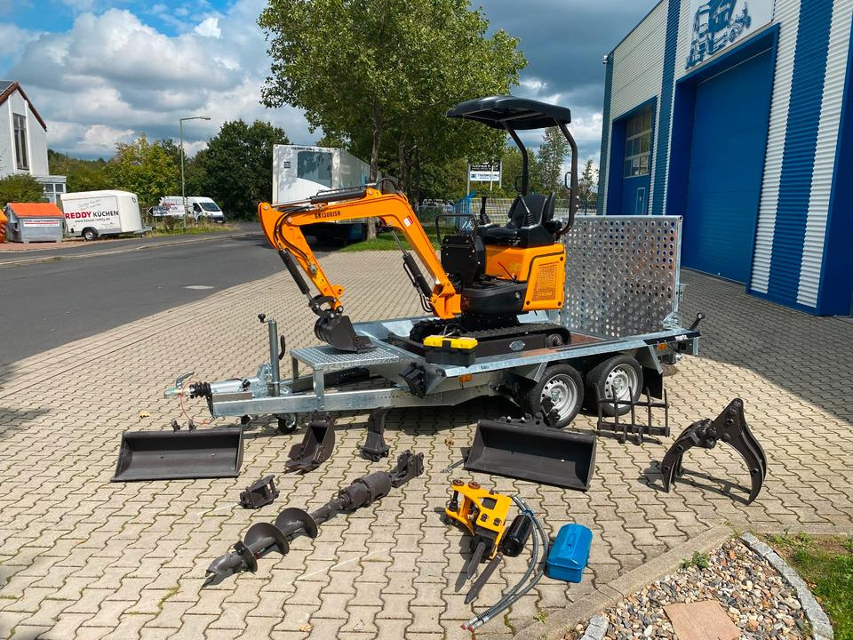 Minibagger BK1300JSR + Anhänger + Zubehör *INKL.19% MWST*BERGER KRAUS*KUBOTA*JOYSTICK*SCHENKWARM*SOFORT!* - Мини-экскаватор, Прицеп: фото 2 Minibagger BK1300JSR + Anhänger + Zubehör *INKL.19% MWST*BERGER KRAUS*KUBOTA*JOYSTICK*SCHENKWARM*SOFORT!* - Мини-экскаватор, Прицеп: фото 2