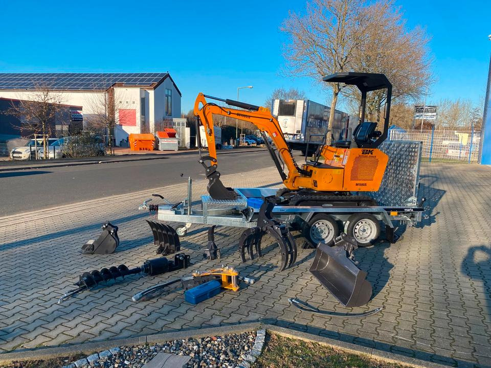 Minibagger BK1500JS + Anhänger + Zubehör *INKL.19% MWST*KUBOTA*BERGER KRAUS*JOYSTICK*ZUBEHÖRPAKET GROß*SOFORT!* - Мини-экскаватор, Прицеп: фото 3 Minibagger BK1500JS + Anhänger + Zubehör *INKL.19% MWST*KUBOTA*BERGER KRAUS*JOYSTICK*ZUBEHÖRPAKET GROß*SOFORT!* - Мини-экскаватор, Прицеп: фото 3