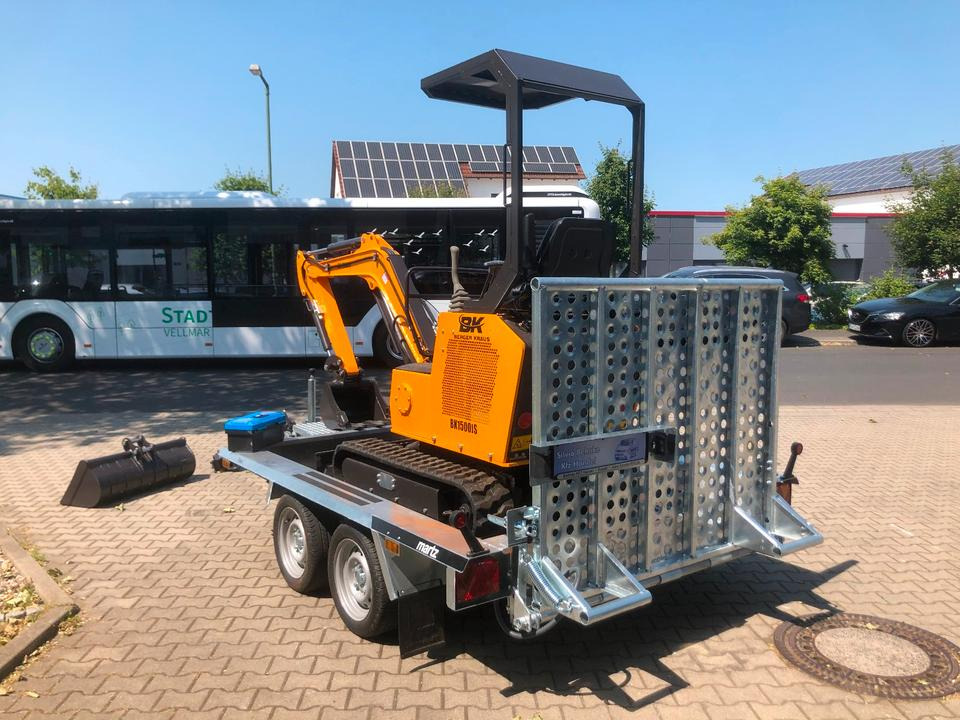 Мини-экскаватор, Прицеп Minibagger BK1500JS inkl. Anhänger *INKL.19% MWST*BERGER KRAUS*KUBOTA*JOYST*SCHAUFELPAKET*: фото 12
