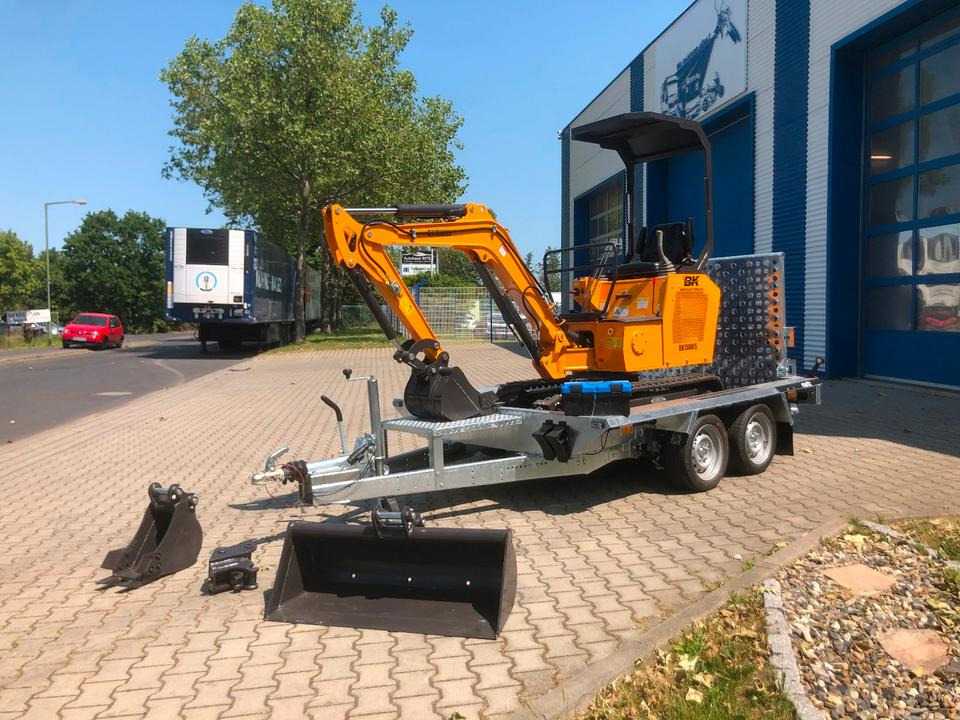 Minibagger BK1500JS inkl. Anhänger *INKL.19% MWST*BERGER KRAUS*KUBOTA*JOYST*SCHAUFELPAKET* - Мини-экскаватор, Прицеп: фото 1 Minibagger BK1500JS inkl. Anhänger *INKL.19% MWST*BERGER KRAUS*KUBOTA*JOYST*SCHAUFELPAKET* - Мини-экскаватор, Прицеп: фото 1
