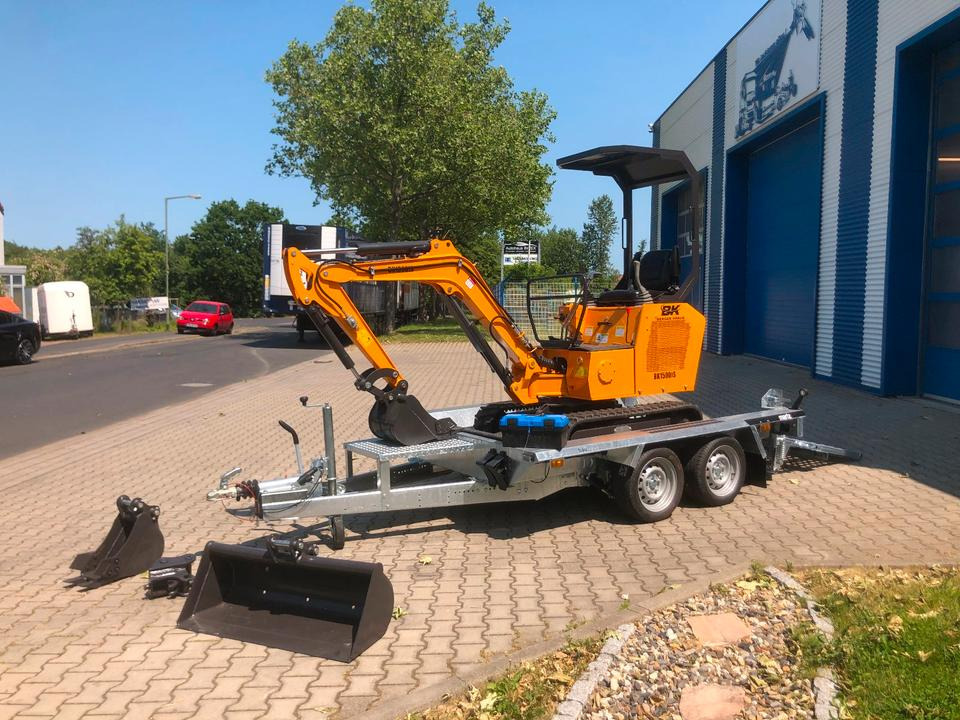 Мини-экскаватор, Прицеп Minibagger BK1500JS inkl. Anhänger *INKL.19% MWST*BERGER KRAUS*KUBOTA*JOYST*SCHAUFELPAKET*: фото 14