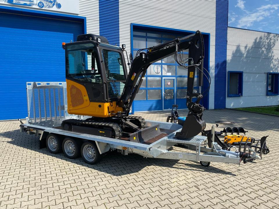 Мини-экскаватор, Прицеп Minibagger BK2800ASR + Tieflader + Zubehör *INKL.19% MWST*BERGER KRAUS*KUBOTA*SCHWENKARM* VERSTELLFAHRWERK*KLIMA*: фото 6