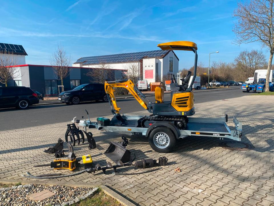 Minibagger BK950JS + Anhänger + Zubehör *INKL.19% MWST*BERGER KRAUS*JOYSTICK*SOFORT!* - Мини-экскаватор, Прицеп: фото 3 Minibagger BK950JS + Anhänger + Zubehör *INKL.19% MWST*BERGER KRAUS*JOYSTICK*SOFORT!* - Мини-экскаватор, Прицеп: фото 3