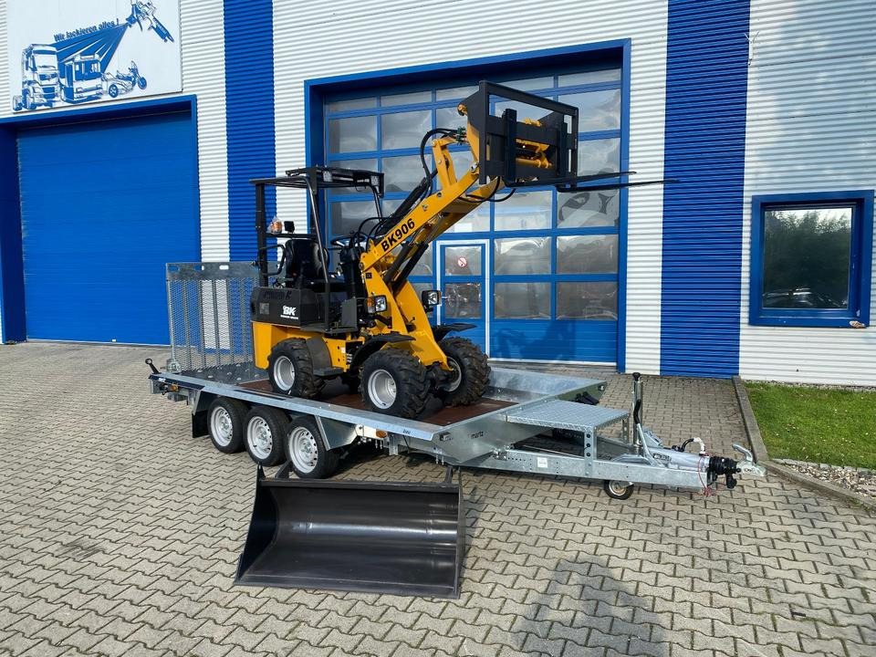Radlader/Hoflader BK906 inkl. Tieflader und Gabel/Schaufelpaket *INKL.19% MWST*BERGER KRAUS*PERKINS*SOFORT!* - Компактный фронтальный погрузчик, Прицеп: фото 3 Radlader/Hoflader BK906 inkl. Tieflader und Gabel/Schaufelpaket *INKL.19% MWST*BERGER KRAUS*PERKINS*SOFORT!* - Компактный фронтальный погрузчик, Прицеп: фото 3