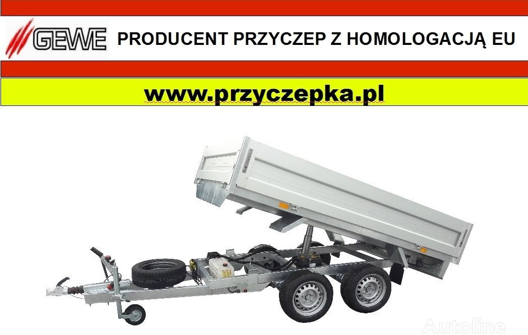 Gewe P3500 F/3 Kiper elektryczny, wywrot do tyłu - Самосвальный прицеп: фото 1 Gewe P3500 F/3 Kiper elektryczny, wywrot do tyłu - Самосвальный прицеп: фото 1