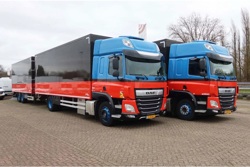 DAF CF 410 Bakwagen+Trailer met klep 2.000 kg. 6 Stuks in voorraad. Price 49.500,-- euro netto. - Грузовик с закрытым кузовом: фото 2 DAF CF 410 Bakwagen+Trailer met klep 2.000 kg. 6 Stuks in voorraad. Price 49.500,-- euro netto. - Грузовик с закрытым кузовом: фото 2