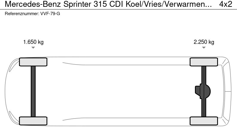 Малотоннажный рефрижератор Mercedes-Benz Sprinter 315 CDI Koel/Vries/Verwarmen Carrier Xarios 350 + 220 volt nachtaansluiting: фото 17