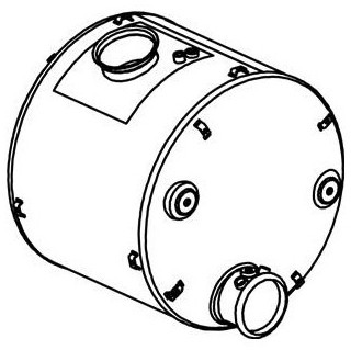 Katalysator Euro 5 DAF CF75 CF85 - Dinex 21438 21448 1827556 1778672 1670926 1691065 1747249 - Катализатор для Грузовиков: фото 2 Katalysator Euro 5 DAF CF75 CF85 - Dinex 21438 21448 1827556 1778672 1670926 1691065 1747249 - Катализатор для Грузовиков: фото 2