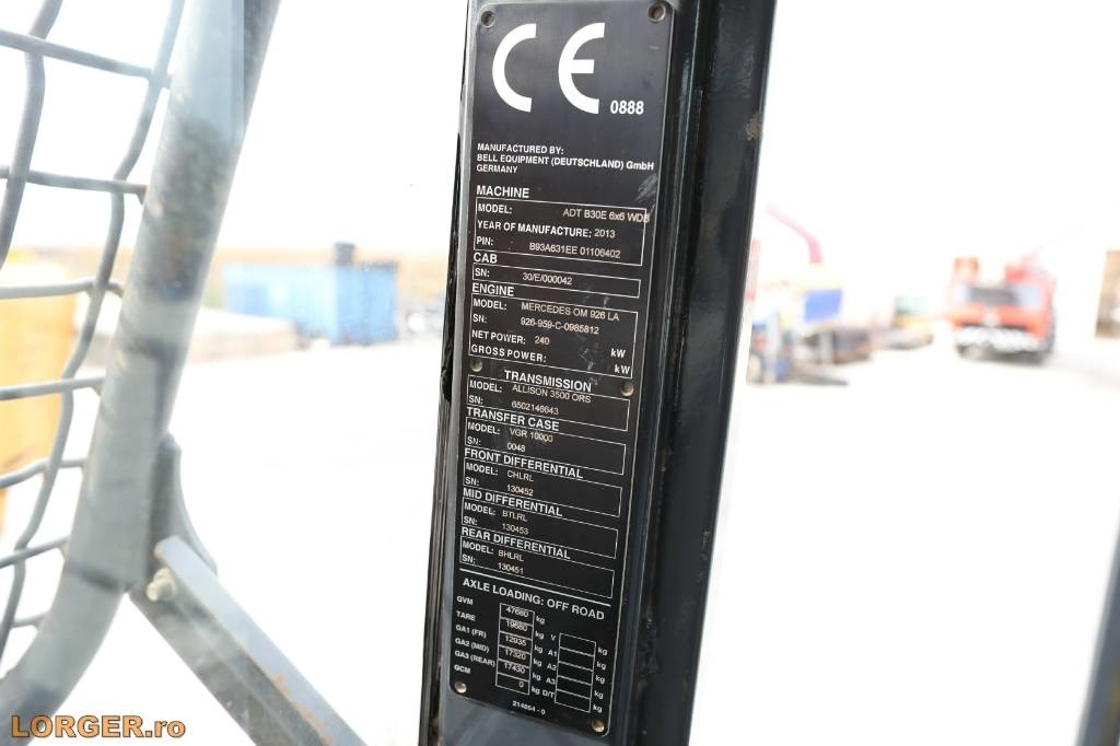 Сочленённый самосвал Bell B 30 E: фото 12 Сочленённый самосвал Bell B 30 E: фото 12