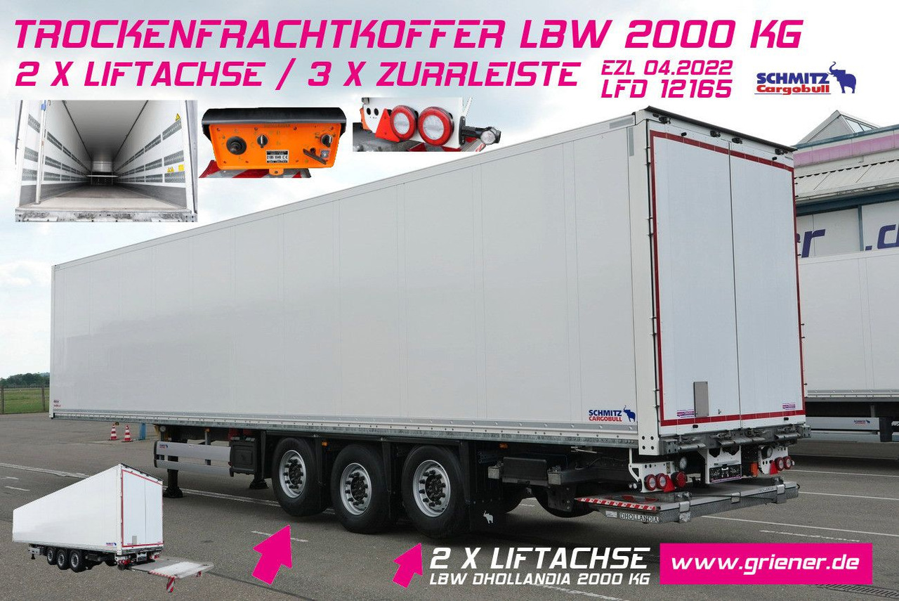 Schmitz Cargobull SKO 24/3 x ZURR/2 x LIFT /LBW 2000 kg / 2,70 - Полуприцеп-фургон: фото 1 Schmitz Cargobull SKO 24/3 x ZURR/2 x LIFT /LBW 2000 kg / 2,70 - Полуприцеп-фургон: фото 1