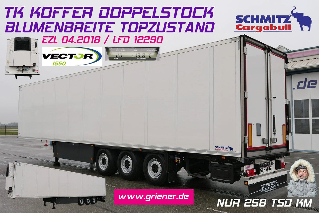 Schmitz Cargobull SKO 24/CARRIER 1550/DOPPELSTOCK/BLUMEN 258tsd km - Полуприцеп-фургон: фото 1 Schmitz Cargobull SKO 24/CARRIER 1550/DOPPELSTOCK/BLUMEN 258tsd km - Полуприцеп-фургон: фото 1
