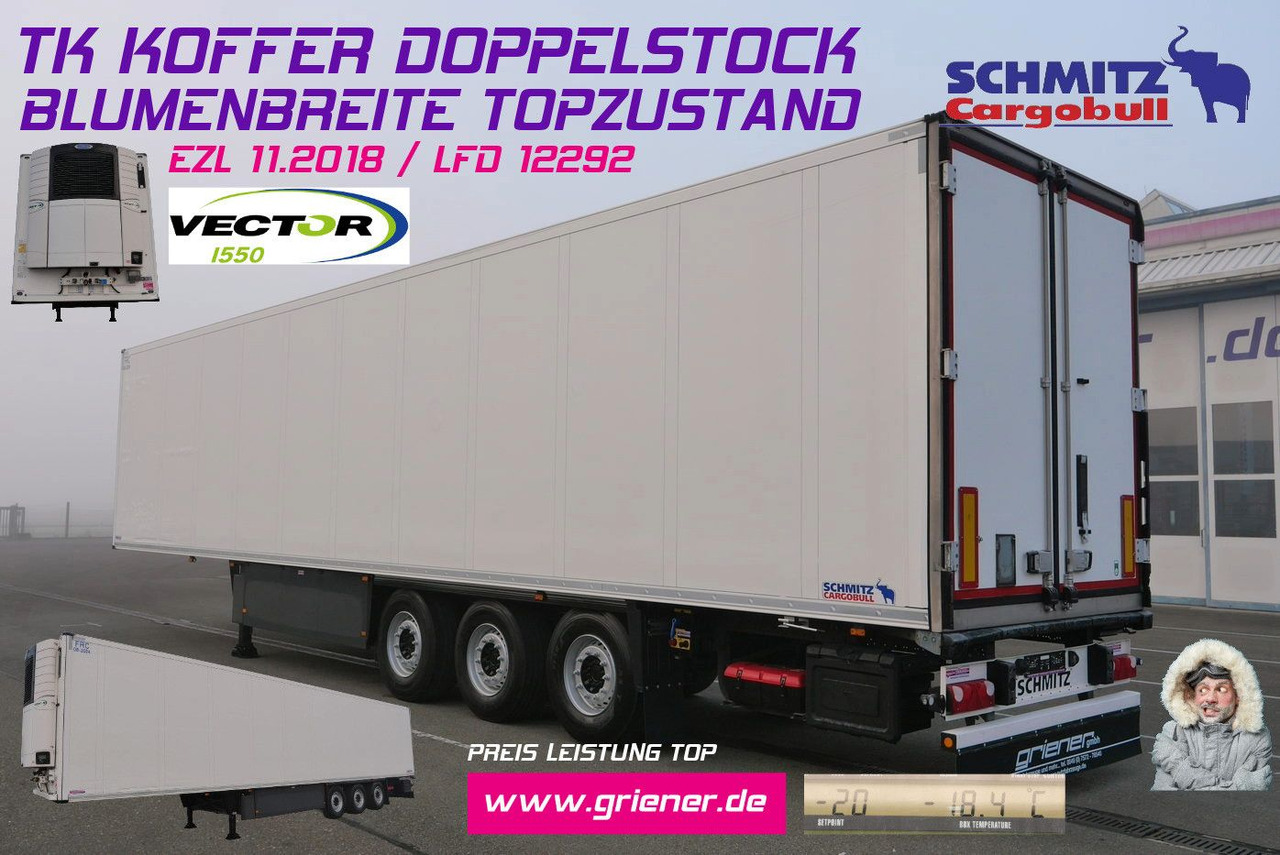 Schmitz Cargobull SKO 24/CARRIER 1550/DOPPELSTOCK/BLUMEN 258tsd km - Полуприцеп-фургон: фото 1 Schmitz Cargobull SKO 24/CARRIER 1550/DOPPELSTOCK/BLUMEN 258tsd km - Полуприцеп-фургон: фото 1
