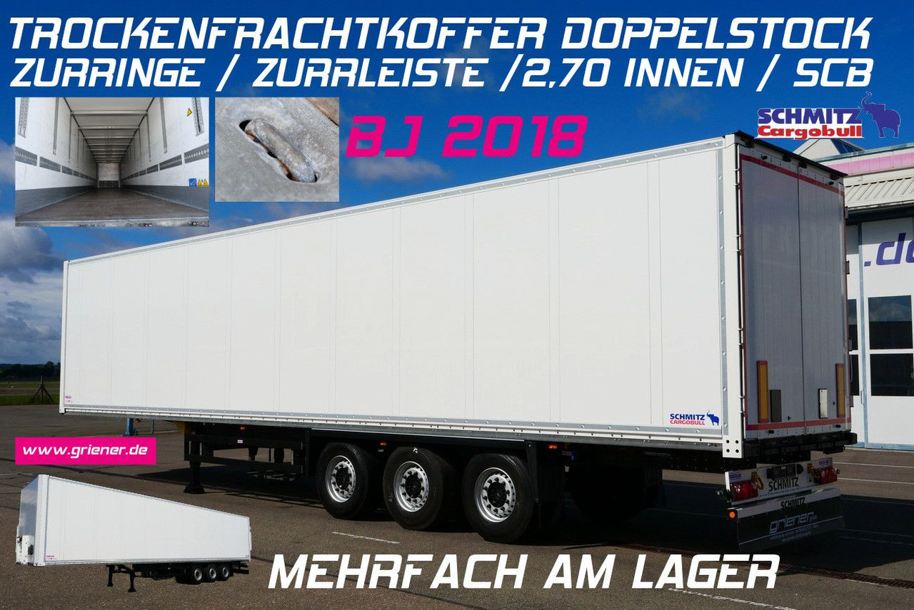 Schmitz Cargobull SKO 24/DOPPELSTOCK/ZURRLEISTE /ZURRINGE - Полуприцеп-фургон: фото 1 Schmitz Cargobull SKO 24/DOPPELSTOCK/ZURRLEISTE /ZURRINGE - Полуприцеп-фургон: фото 1