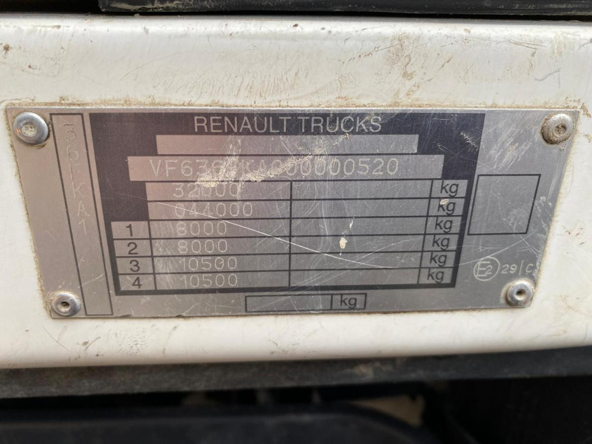 Самосвал, Автоманипулятор RENAULT KERAX 8x4 520 BIBENNE CIF GRUE CORMACH: фото 29