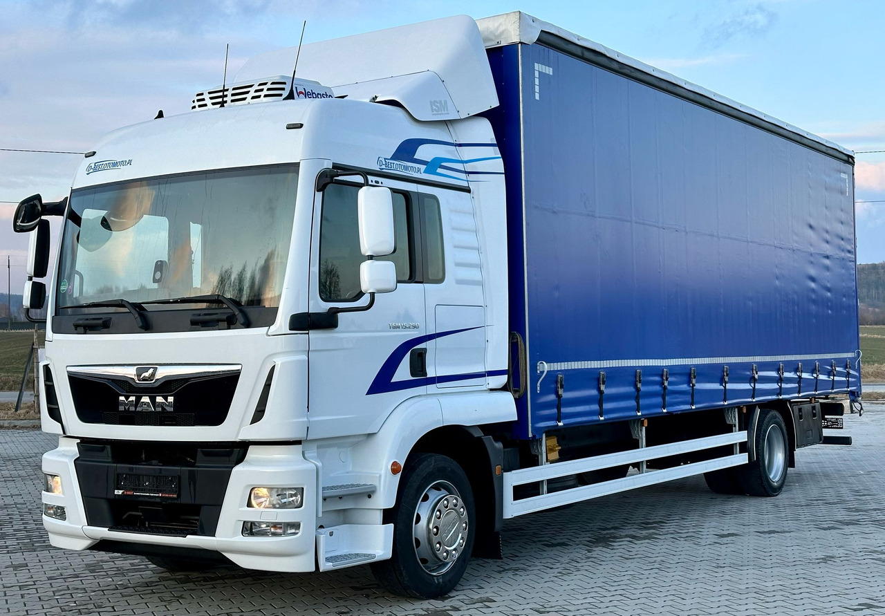 MAN TGM 15.290 / FIRANKA / 20 EUROPALET / AUTOMAT / SYPIALKA / DMC 16 T / 8 400 KG ŁADOWNOŚĆ - Тентованный грузовик: фото 2 MAN TGM 15.290 / FIRANKA / 20 EUROPALET / AUTOMAT / SYPIALKA / DMC 16 T / 8 400 KG ŁADOWNOŚĆ - Тентованный грузовик: фото 2
