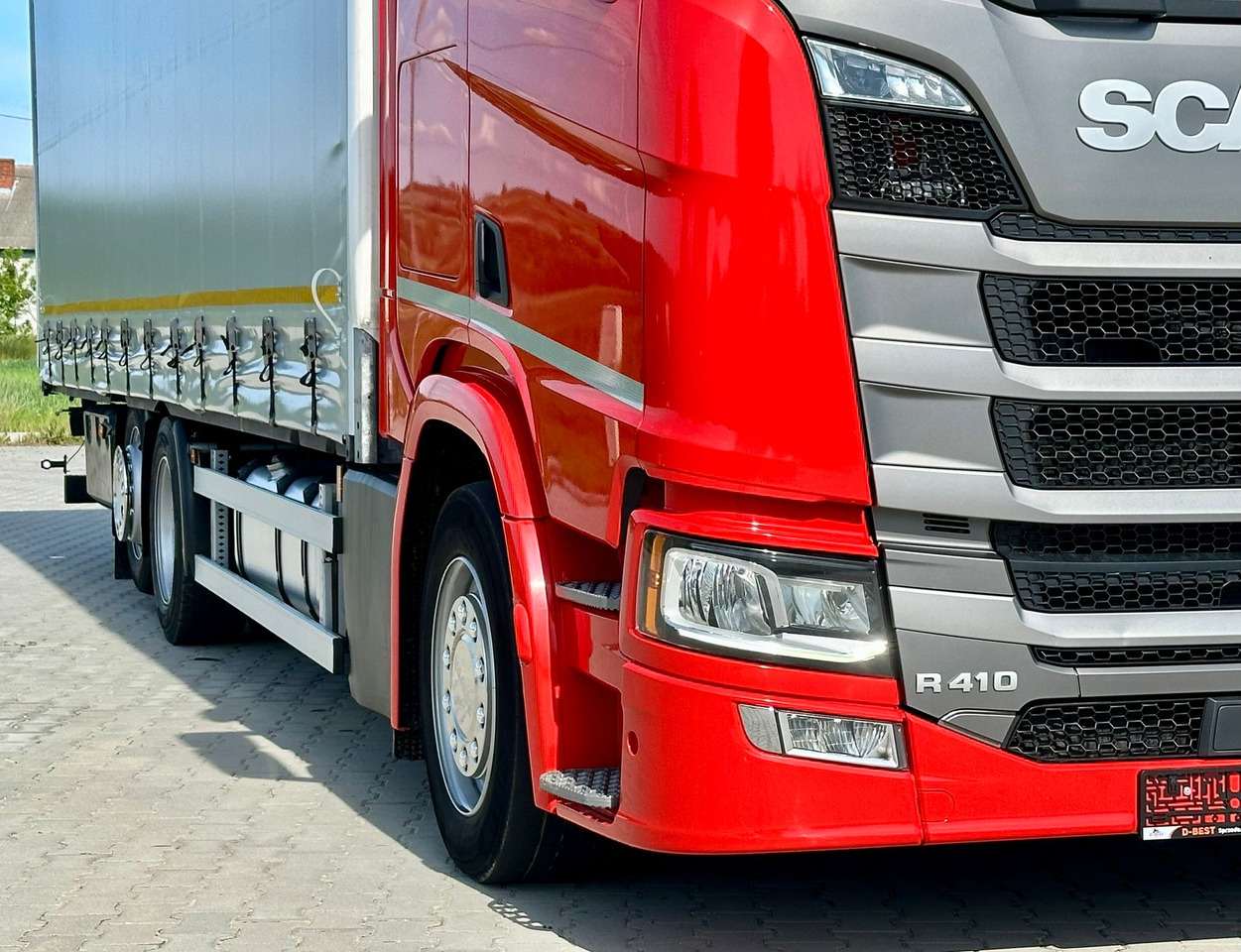 Тентованный грузовик SCANIA R410 / FIRANKA / 21 EUROPALET / 8.5 M DŁUGOŚCI / 6x2 / PODWIESZA: фото 14