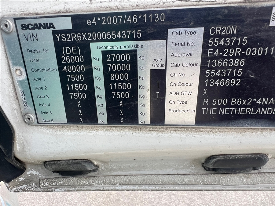 Тентованный грузовик Scania R500: фото 14