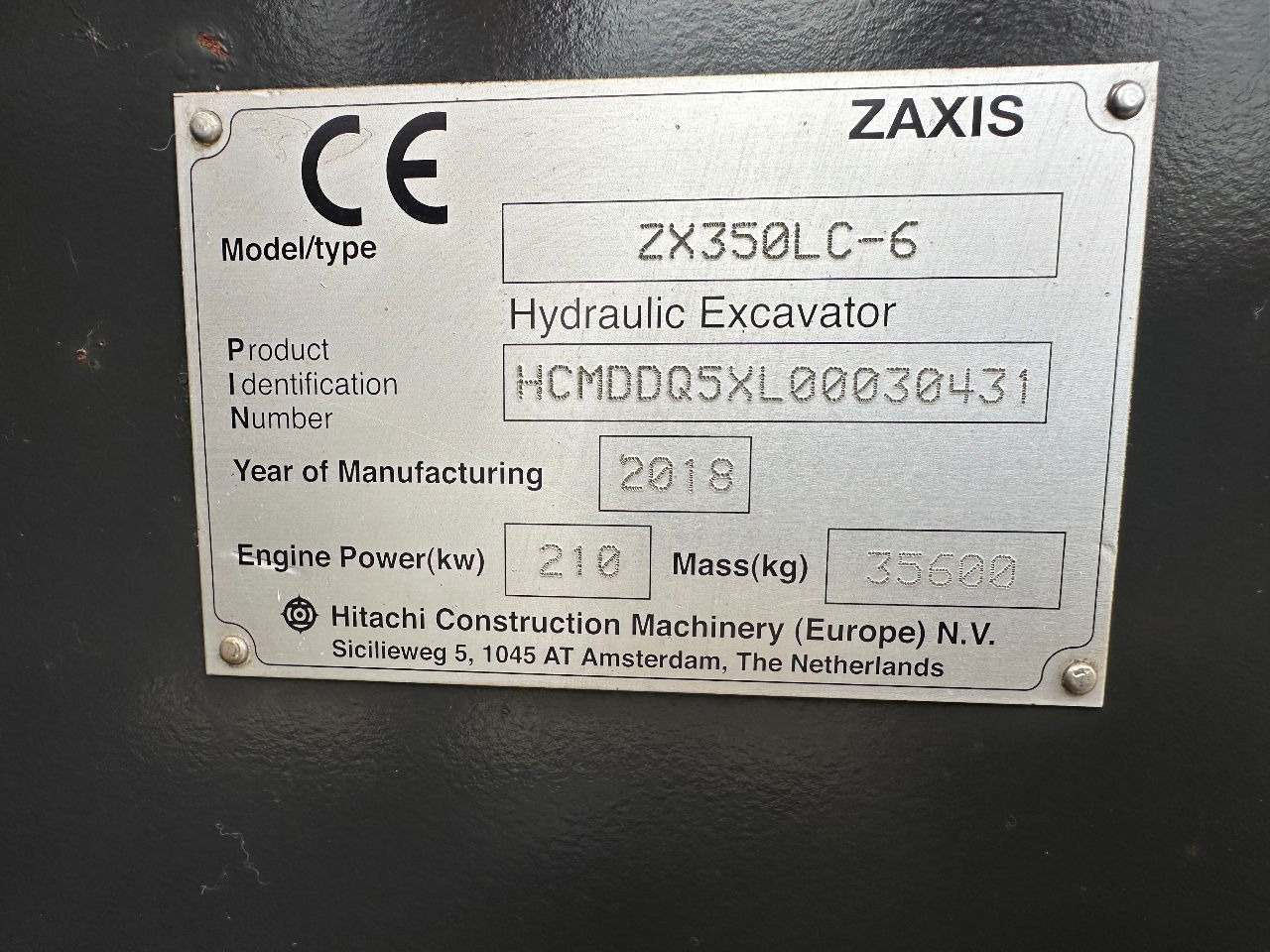 Гусеничный экскаватор Hitachi ZX350LC-6: фото 15