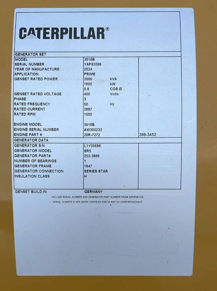 Новый Электрогенератор CAT 3516B - 2.250 kVA Generator - DPX-18106: фото 6 Новый Электрогенератор CAT 3516B - 2.250 kVA Generator - DPX-18106: фото 6