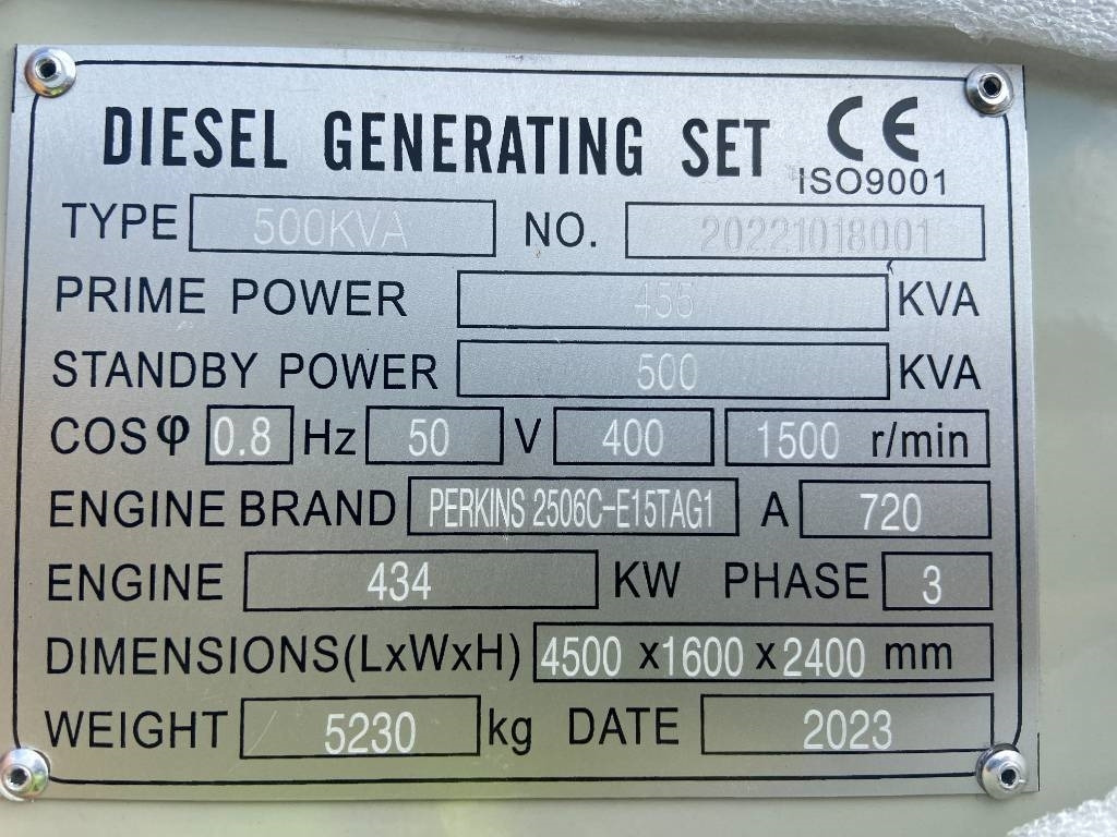 Perkins 2506C-E15TAG1 - 500kVA Surplus genset- DPX-19813-6 - Электрогенератор: фото 4 Perkins 2506C-E15TAG1 - 500kVA Surplus genset- DPX-19813-6 - Электрогенератор: фото 4