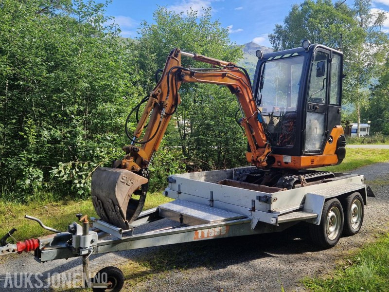 1996 Fiat-Hitachi FH15.2 Minigraver med gripeklo, pigghammer, 3 skuffer og Tysse maskinhenger MVA-FRI - Мини-экскаватор: фото 1 1996 Fiat-Hitachi FH15.2 Minigraver med gripeklo, pigghammer, 3 skuffer og Tysse maskinhenger MVA-FRI - Мини-экскаватор: фото 1