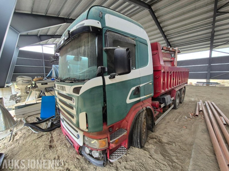 2005 Scania R420LB, tippbil, repobjekt - Грузовик бортовой/ Платформа: фото 1 2005 Scania R420LB, tippbil, repobjekt - Грузовик бортовой/ Платформа: фото 1