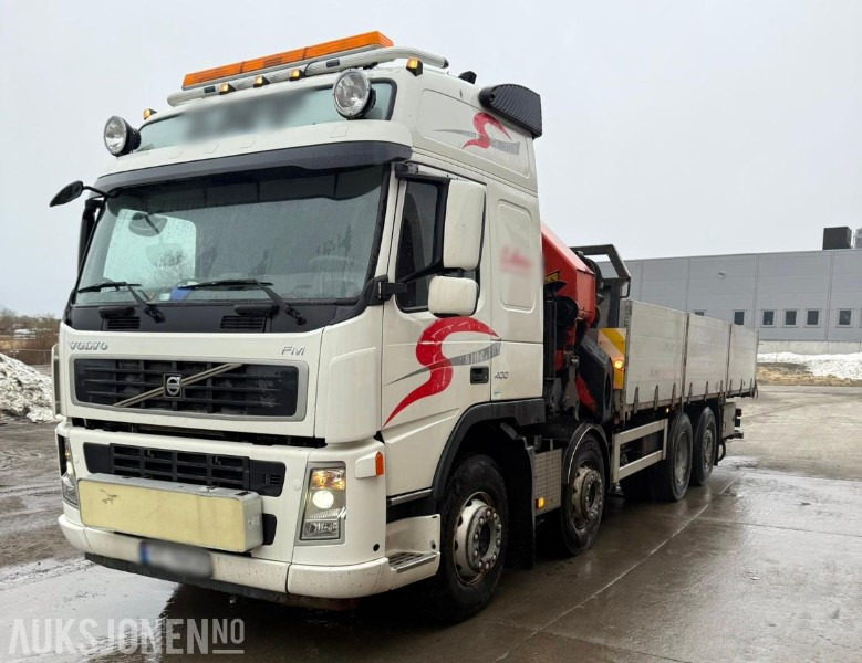 2006 Volvo FM 400 8x2 med PALFINGER PK 44002 og 8 hydrauliske seksjoner, Vinsj, Båtstøter, hydraulisk platform bredding opp til 3.05meter, 7 meter planlengde! - Автоманипулятор: фото 1 2006 Volvo FM 400 8x2 med PALFINGER PK 44002 og 8 hydrauliske seksjoner, Vinsj, Båtstøter, hydraulisk platform bredding opp til 3.05meter, 7 meter planlengde! - Автоманипулятор: фото 1